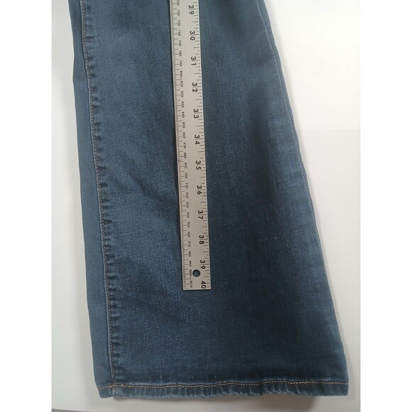 True Religion Fey High Rise Flare Jeans Women’s 27x44 Blue Dark Wash Retro - Picture 11 of 11